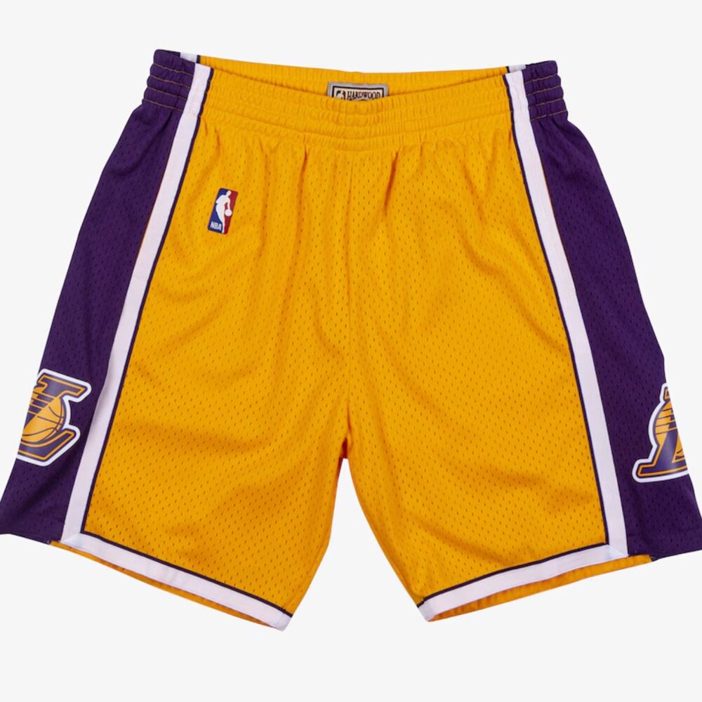 LA Lakers 2009/10 Hardwood Classics Swingman Basketball Shorts